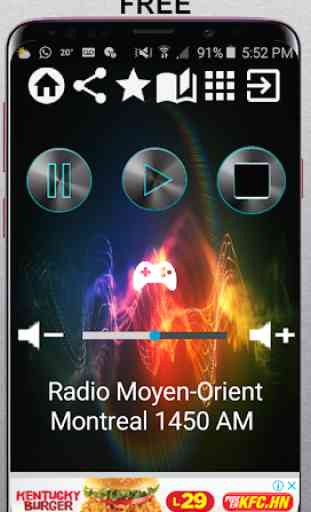 Radio Moyen-Orient Montreal 1450 AM CA App Radio F 1
