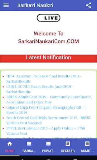 Sarkari Naukri Com - Sarkari Result 10th 12th Pass 2