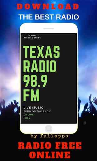 Texas radio 98.9 FM ONLINE FREE APP RADIO 1