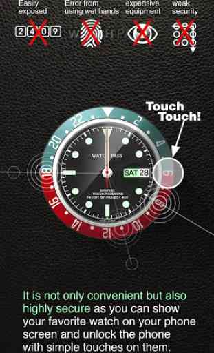 Watch password - Easy & strong Touch lock screen 4