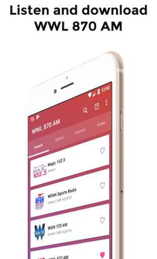 WWL 870 AM App Radio Station New Orleans 1