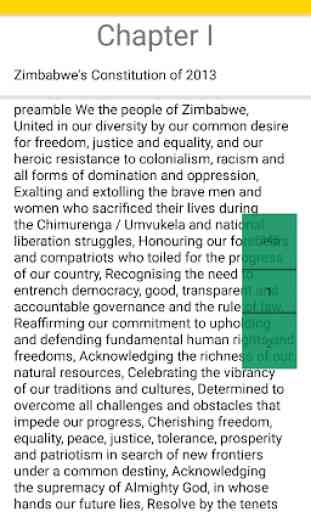 Constitution of Republic of Zimbabwe 1