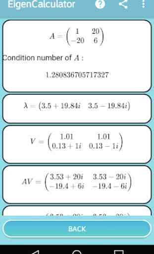 Eigenvalues Calculator 2