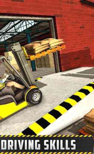 Forklift Simulator Cargo Transport Driving Games 2