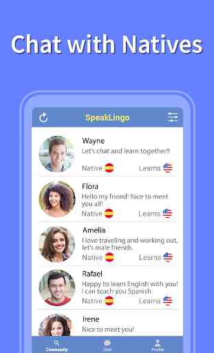 Free Language Exchange: Language Learning App 2