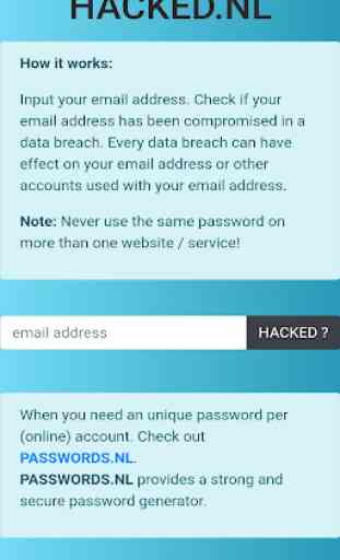 Hacked NL | Hacked E-mail Checker 1
