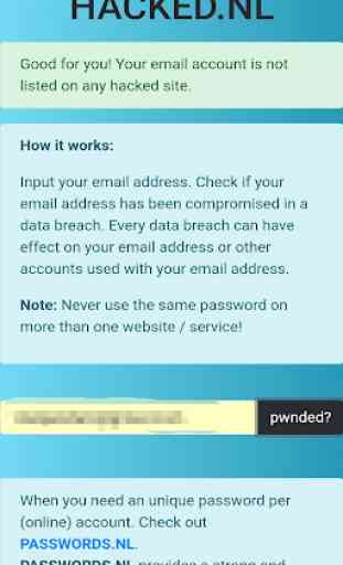 Hacked NL | Hacked E-mail Checker 2