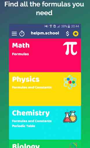 helpMe - Homework Helper and Formulas 1