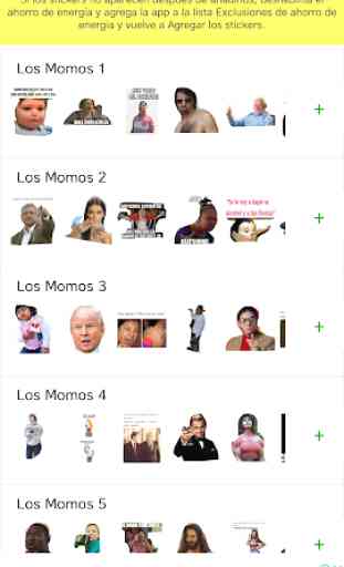 Los Momos - Stickers para Whatsapp 1