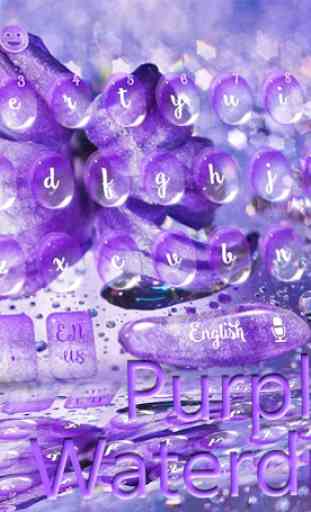 Purple Waterdrop Keyboard Theme 2