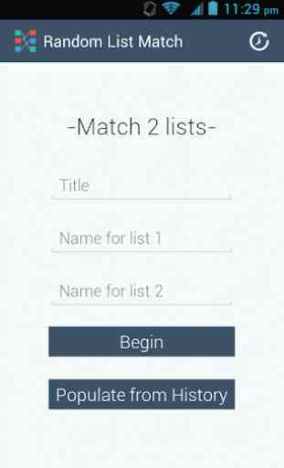 Random List Match 1