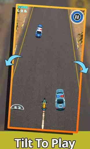 A Mad Skills Free MotorCycle Racing Game to Escape From Police 1