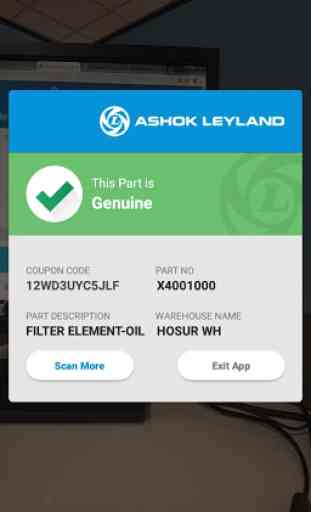 Ashok Leyland Genuine spare parts scanner 2