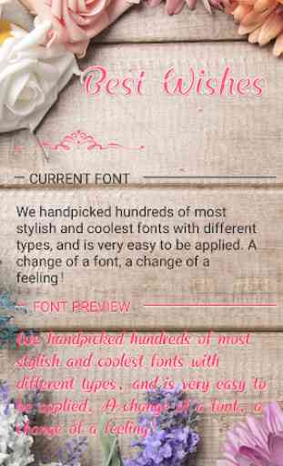 Best Wishes Font for FlipFont , Cool Fonts Text 1