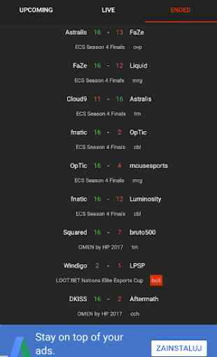 CS Live - live matches and results 3
