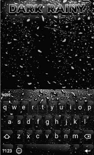 Dark Rainy Animated Keyboard + Live Wallpaper 2