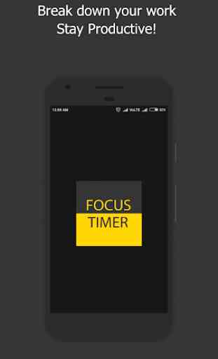 Focus Timer - Increase  Brain Efficiency 1