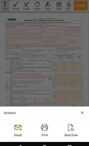 Form 1040X for IRS: Sign Personal Income Tax eForm 3