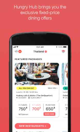 Hungry Hub - Thailand Dining Offer App 2