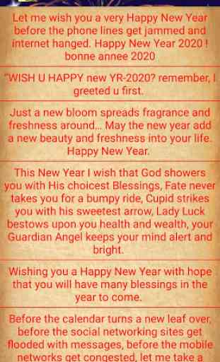 New Year 2020 SMS 3
