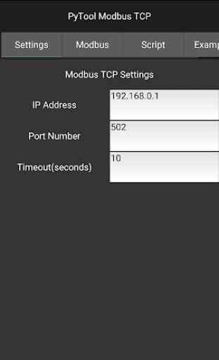 PyTool Modbus TCP 1