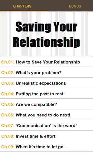 Saving Your Relationship 1