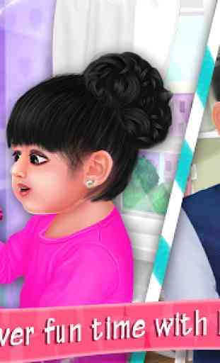 Aadhya's Spa Makeover Day With Daddy 1
