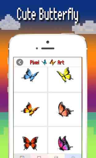 Butterfly color by number : Bugs coloring book 2