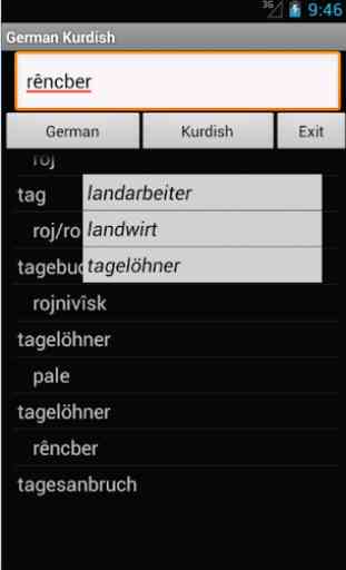 German Kurdish Dictionary 1
