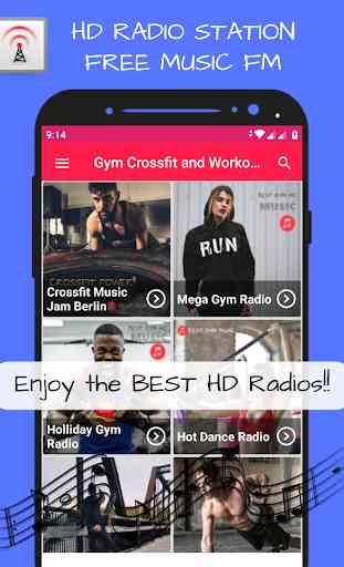Gym Crossfit Workout Exercise Songs Music Radio HD 2