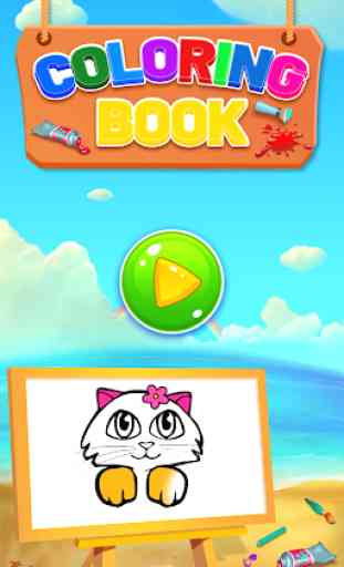 Kitty Coloring Book & Drawing Game 1