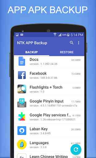 App Apk Backup & Restore - NTK Backup for Android 3
