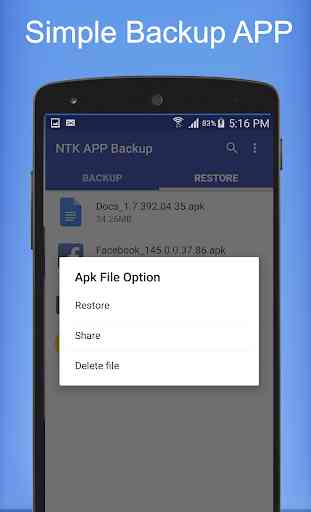 App Apk Backup & Restore - NTK Backup for Android 4