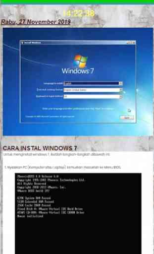 How to install windows 7 2