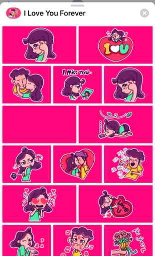 I Love You Forever Stickers 2