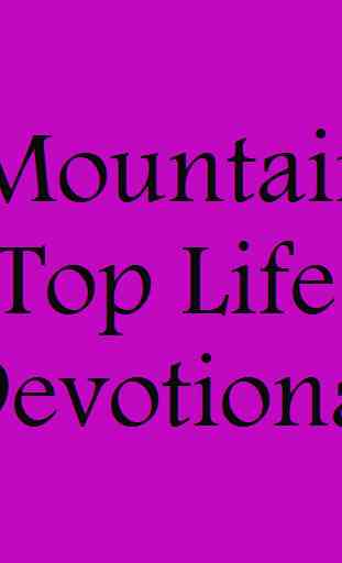 Mountain of Fire Daily Devotional 2020 1