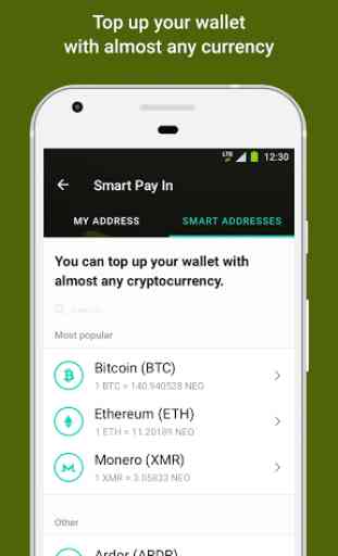 NEO Wallet. Send & Receive the coin－Freewallet 4