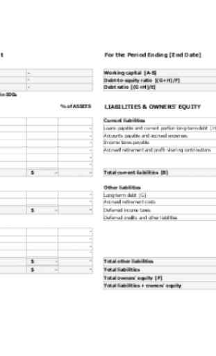 Profit and Loss Office Templates 2
