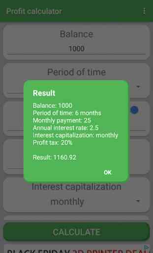 Profit calculator - calculate your interest! 2