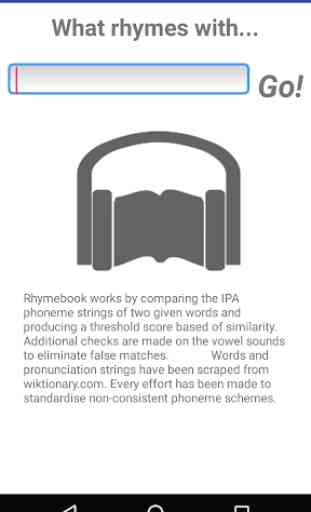 RhymeBook Rhyming Dictionary 2