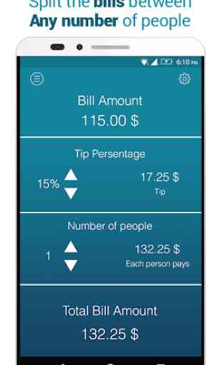 Tip Calculator Free - Split Tip, Bill and Expenses 3