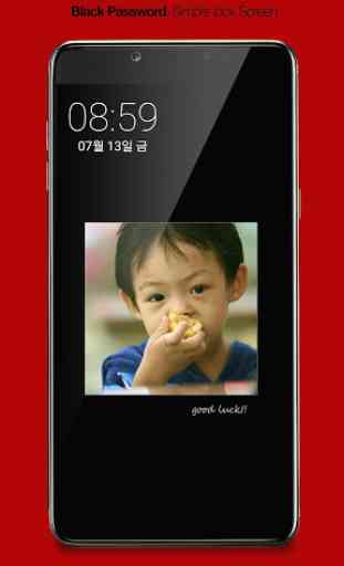 Touch Lock Screen- Easy & strong Black Password 2