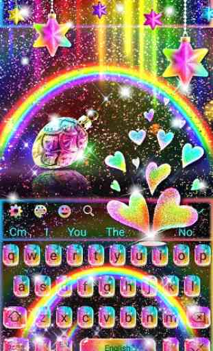 Colorful Rainbow Glisten Keyboard Theme 1