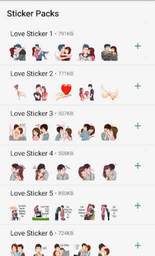 Cute Couple Love Stickers 1