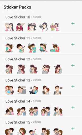Cute Couple Love Stickers 2