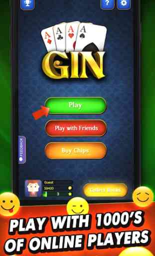 Gin Rummy : Free Card Game 1
