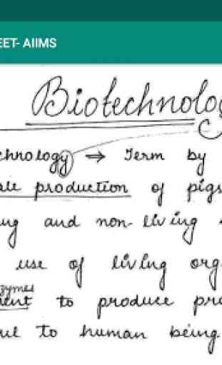 Handwritten Notes of Biology for NEET- AIIMS 3