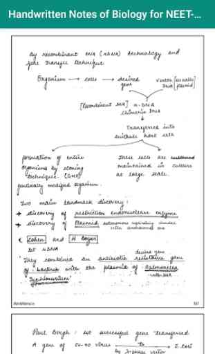 Handwritten Notes of Biology for NEET- AIIMS 4