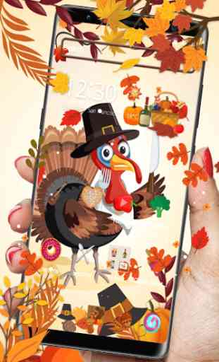 Happy Thanksgiving turkey theme 1