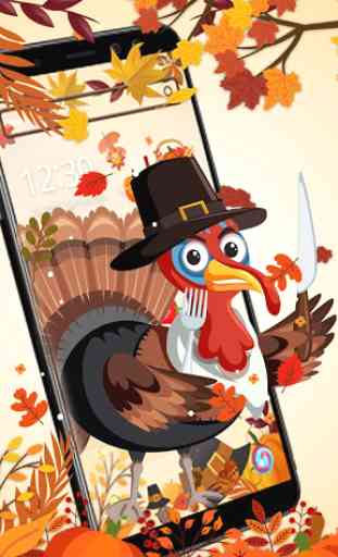 Happy Thanksgiving turkey theme 2